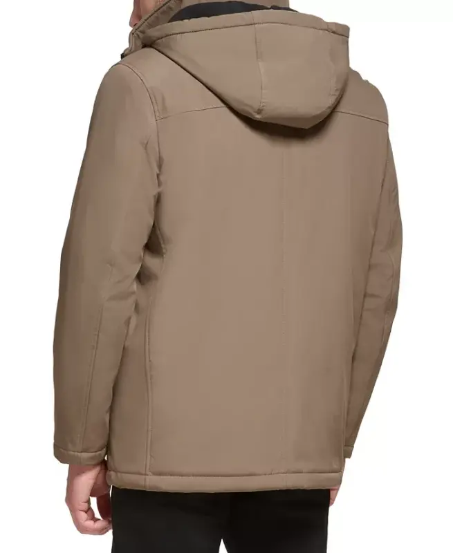 Men’s Infinite Stretch Jacket With Polar Fleece Lined Bib - Dark Tan - 2