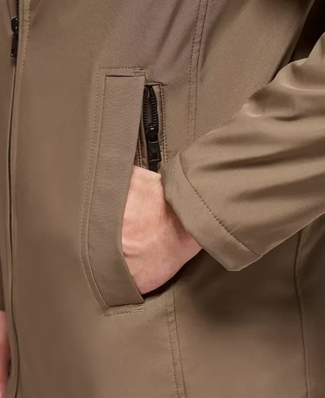 Men’s Infinite Stretch Jacket With Polar Fleece Lined Bib - Dark Tan - 5