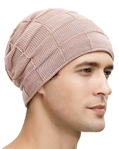 Vgogfly Slouchy Beanie for Men Winter Hats for Guys Cool Beanies Mens Lined Knit Warm Thick Skully Stocking Binie Hat - 3