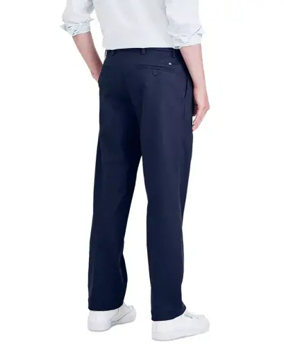 Men's Signature Classic Fit Pleated Iron Free Pants with Stain Defender - Navy Blazer - DOCKERS (1)