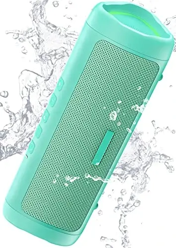 Bluetooth Speaker, 20W HD Sound, Portable Wireless, IPX5 Waterproof, Up to 24H Playtime, TWS, for Home/Party/Outdoor/Camping/Beach Essentials, Birthday Gift for Fathers Day Men Dad Husband (Teal) - BOLABUTTY (1)