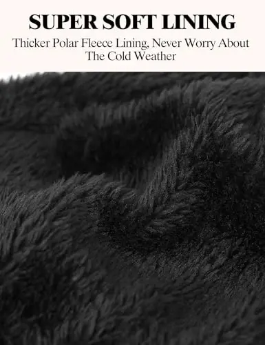 Beanie Hats for Men Women Fleece Winter Hat Chunky Knit Skull Stocking Caps for Guys Thermal Snow Hat Heated Cuffed Gift - 4