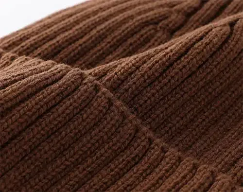 Connectyle Fleece Lined Cuffed Beanie Hat for Men Women Knitted Winter Wool Beanies Skull Cap Warm Watch Hat - 5