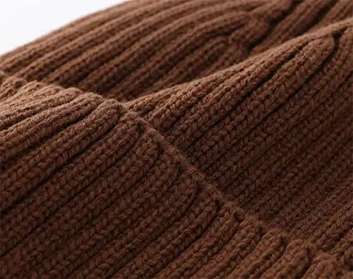 Connectyle Fleece Lined Cuffed Beanie Hat for Men Women Knitted Winter Wool Beanies Skull Cap Warm Watch Hat - 5