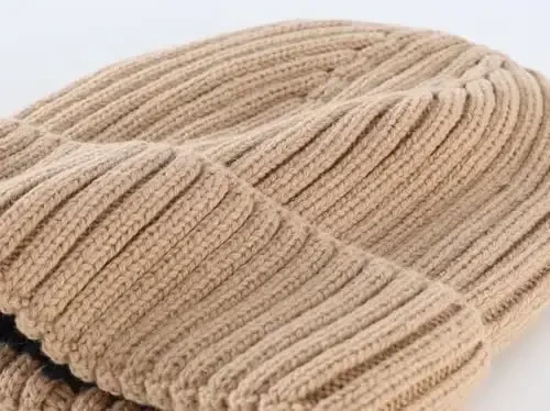 Connectyle Fleece Lined Cuffed Beanie Hat for Men Women Knitted Winter Wool Beanies Skull Cap Warm Watch Hat - 3