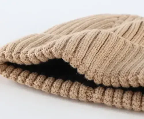 Connectyle Fleece Lined Cuffed Beanie Hat for Men Women Knitted Winter Wool Beanies Skull Cap Warm Watch Hat - 4