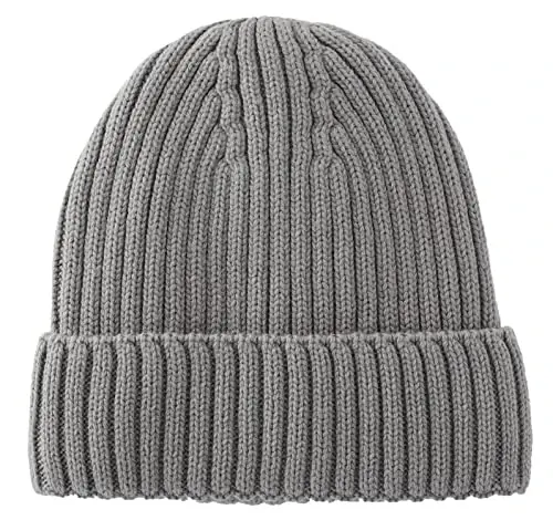 Connectyle Fleece Lined Cuffed Beanie Hat for Men Women Knitted Winter Wool Beanies Skull Cap Warm Watch Hat - CONNECTYLE (1)