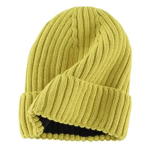 Connectyle Fleece Lined Cuffed Beanie Hat for Men Women Knitted Winter Wool Beanies Skull Cap Warm Watch Hat - 7