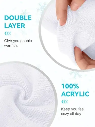 Glooarm Beanie for Men Women Knit Winter Hats Beanies Warm Slouchy Unisex Cuffed Beanies Skull Caps - 3