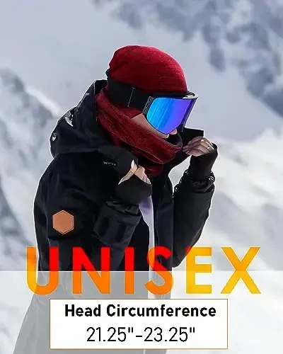 Winter Beanie Hat Scarf for Men Women Knit Thick Fleece Lined Warm Windproof Ski Skull Cap Neck Warmer Gaiter Face Scarf Set - 6