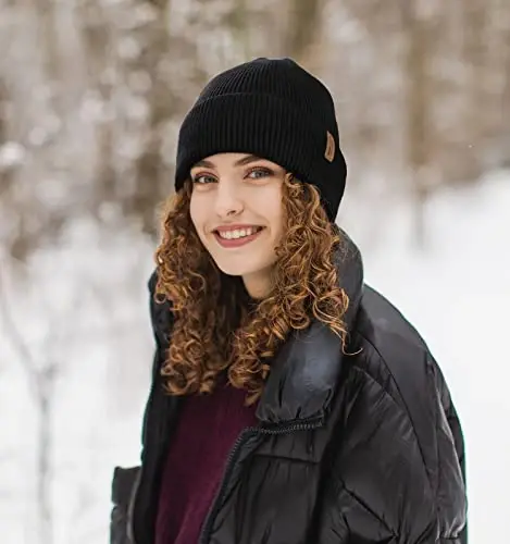 Wmcaps Winter Beanie for Men Women, Fleece Lined Beanie Soft Warm Knit Hat Ski Stocking Cuffed Cap - 4