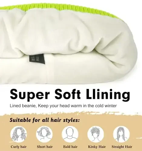 Wmcaps Winter Beanie for Men Women, Fleece Lined Beanie Soft Warm Knit Hat Ski Stocking Cuffed Cap - WMCAPS (1)