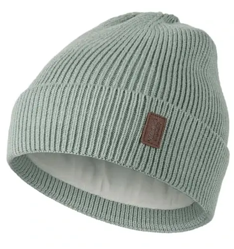 Wmcaps Winter Beanie for Men Women, Fleece Lined Beanie Soft Warm Knit Hat Ski Stocking Cuffed Cap - 1