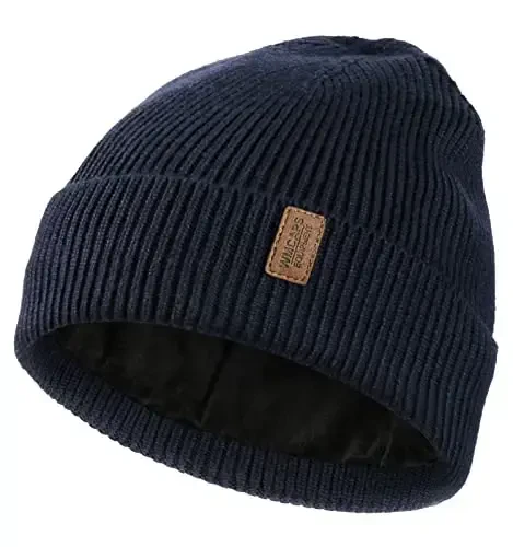 Wmcaps Winter Beanie for Men Women, Fleece Lined Beanie Soft Warm Knit Hat Ski Stocking Cuffed Cap - WMCAPS