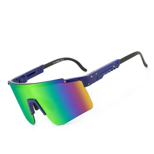 YuJian Sports Sunglasses for Men Women, UV Protection Outdoor Goggles for Baseball Cycling Fishing Golf - MODAZONE
