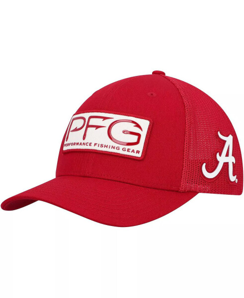 Erkekler Kızıl Alabama Crimson Tide PFG Kancalar Flex Şapka Kızıl - 1