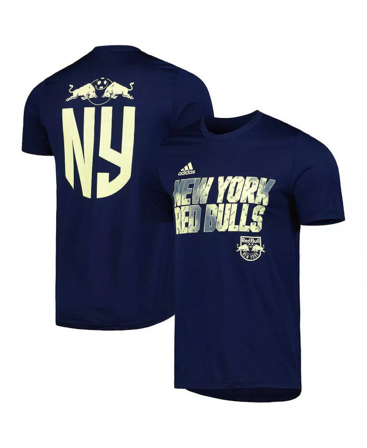 Erkekler Navy New York Red Bulls Takım Forması Kanca Tişört Navy - 3