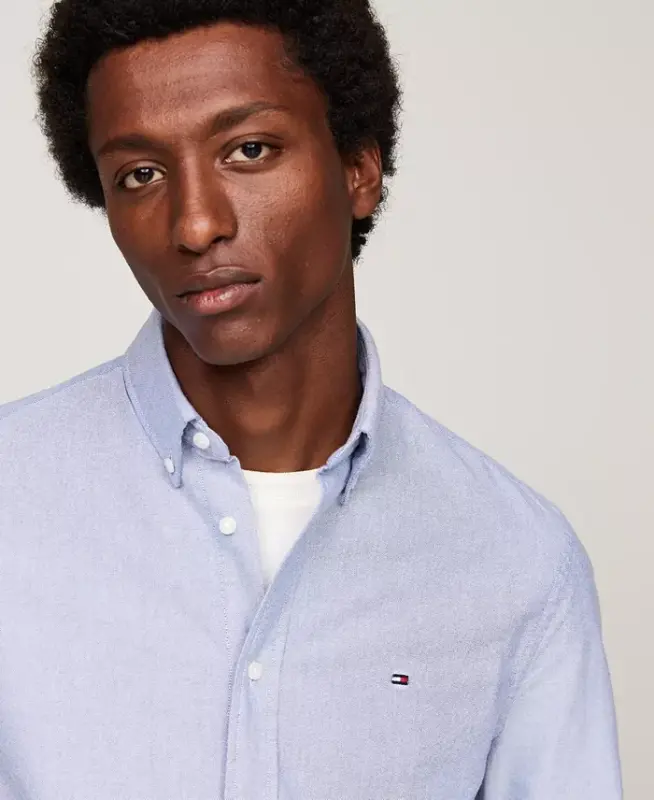 Men's Regular-Fit Heritage Oxford Shirt - Shirt Blue - 3