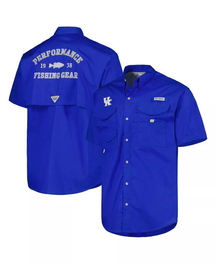 Erkekler Royal Kentucky Wildcats Bonehead Düğmeli Gömlek Royal - 1