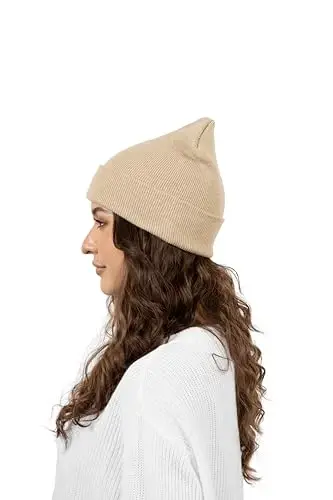 12 Pack Winter Beanie Hats for Men Women, Warm Cozy Knitted Cuffed Skull Cap, Wholesale - 5