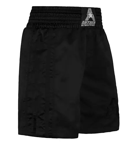 Boxing Shorts for Men & Women - Full Length Pro-Style Trunks - 1