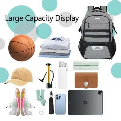 Soccer Backpack for Men and Women,Sports Bag with Ball Compartment,Gym Backpack with Shoe Compartment - MODAZONE (1)