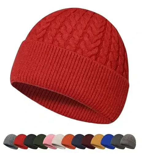 HiRui Knit Beanie Hats for Men Women Winter Hats Skull Caps Warm Classic Slouchy - 1