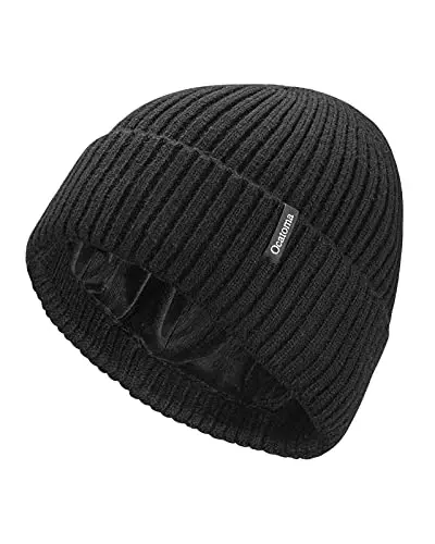 Ocatoma Beanie for Men Women Warm Winter Knit Cuffed Beanie Soft Warm Ski Hats Unisex - 1