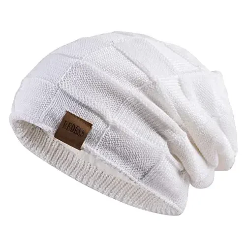 REDESS Beanie Hat for Men and Women Winter Warm Hats Knit Slouchy Thick Skull Cap 