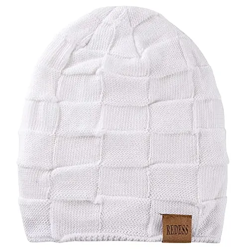 REDESS Beanie Hat for Men and Women Winter Warm Hats Knit Slouchy Thick Skull Cap - REDESS (1)