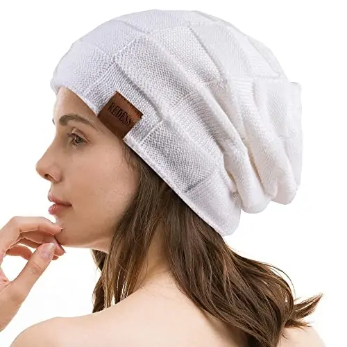 REDESS Beanie Hat for Men and Women Winter Warm Hats Knit Slouchy Thick Skull Cap - 5