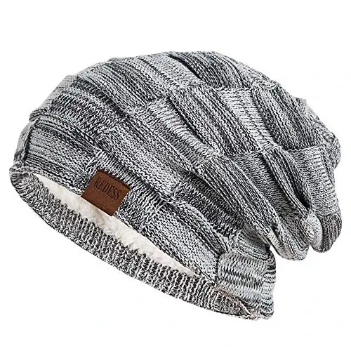 REDESS Beanie Hat for Men and Women Winter Warm Hats Knit Slouchy Thick Skull Cap - 1
