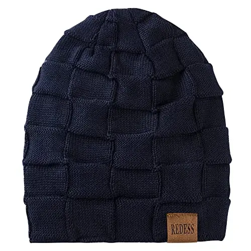 REDESS Beanie Hat for Men and Women Winter Warm Hats Knit Slouchy Thick Skull Cap - REDESS (1)