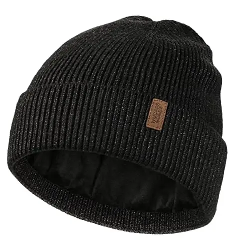 Wmcaps Winter Beanie for Men Women, Fleece Lined Beanie Soft Warm Knit Hat Ski Stocking Cuffed Cap 