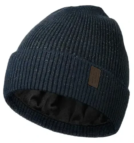 Wmcaps Winter Beanie for Men Women, Fleece Lined Beanie Soft Warm Knit Hat Ski Stocking Cuffed Cap 
