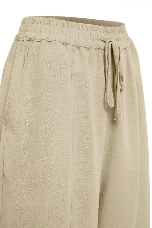 Rahat Kesim Basic Pantolon-Vizon - 2