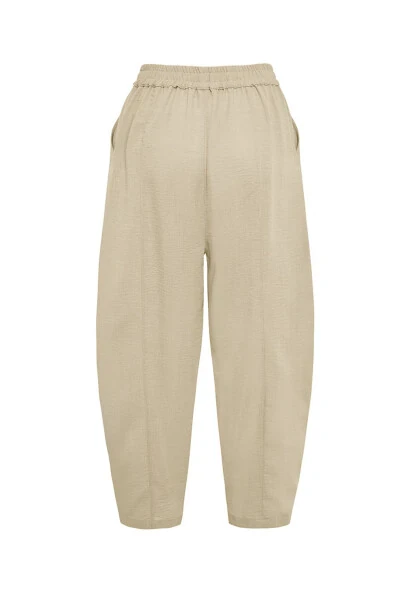 Rahat Kesim Basic Pantolon-Vizon - 3