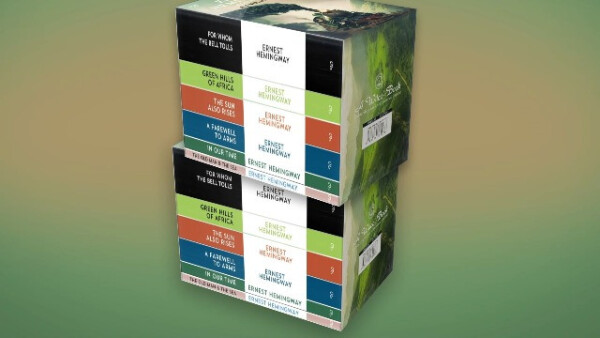 Ernest Hemingway Collection 6 book set (For Whom The Bell Tolls, A Farewell To Arms, Green Hills Of Africa, The Old & The Sea, In Our Time, The Sun Also Rises) - 7