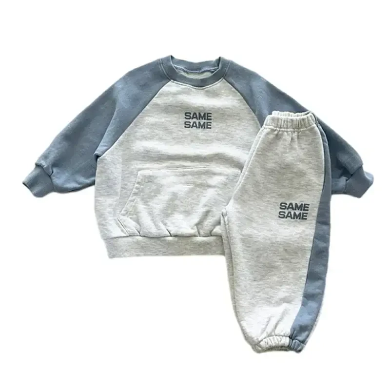 Esaierr 2 dona qizlar bolalar uchun kostyumlar to'plami bolalar uchun kiyimlar chaqaloq, bolalar uchun svitshotlar kiyimlari unisex chaqaloq puloverli hoodies kostyumlar sport shim kostyumlar to'plami - 5