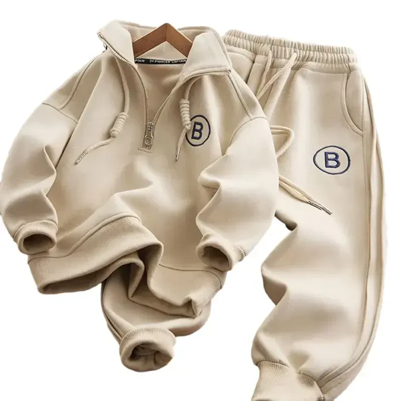 Esaierr 2PCS Bola-bola Bolalar o'g'il bolalar ko'ylagi shimini sport kostyumi yarim fermuarli sviter va jogger shimlar to'plami 3-12 yosh uchun - 5