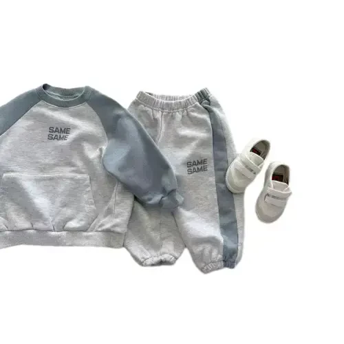 Esaierr 2pcs Girls Boys Track Suits Set Tracksuit Set Clothes for Kids Baby,Toddler Sweatershirt Outfits Unisex Infant Pullover Hoodie Tracksuits Sweatpants Pants Set - 6