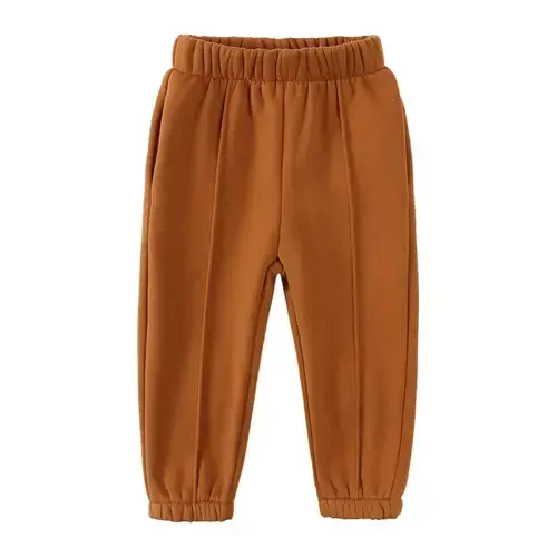 Esaierr 2Pcs Toddler Kids Winter Thick Tracksuits Sweatpants Set for Boys Girls, 1-7Y Baby Fleece Hoodie Sweatshirt+fleece Jogger Pants Outfits - 4