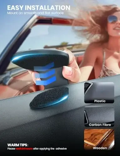 eSamcore for MagSafe Car Mount Detachable, Bendable Aluminum Arm Magnetic Phone Holder for Car【20 Strong Magnets】 Cell Phone Mount for Car Dash Fit iPhone 17 16 15 14 Pro Max Mini Mag Safe Accessories - eSamcore (1)