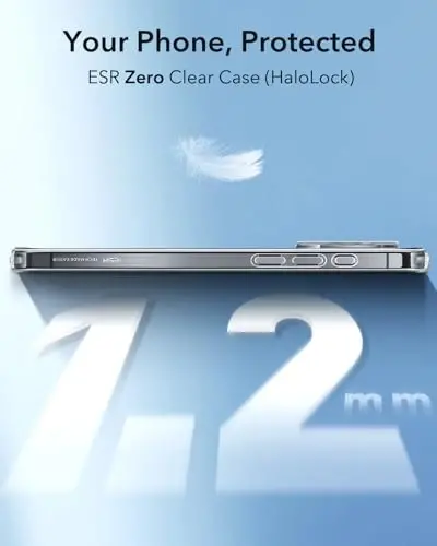 ESR for iPhone 16 Pro Case Clear, Compatible with MagSafe, Magnetic Slim Phone Case for iPhone 16 Pro, Camera Protection, Shockproof Thin Cover, Resists Yellowing and Scratches, Clear - 3