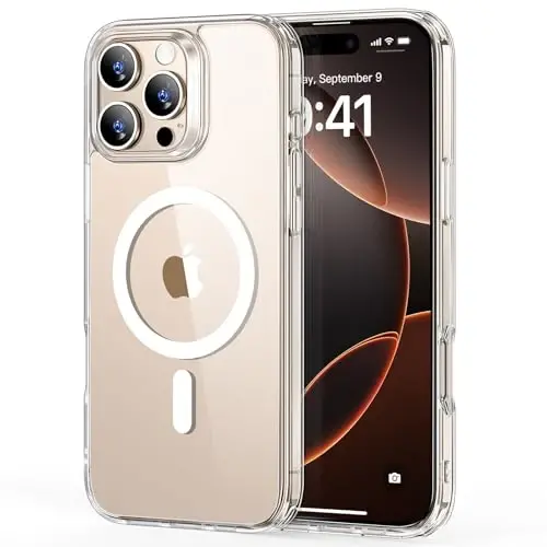 ESR for iPhone 16 Pro Case Clear, Compatible with MagSafe, Magnetic Slim Phone Case for iPhone 16 Pro, Camera Protection, Shockproof Thin Cover, Resists Yellowing and Scratches, Clear - 6