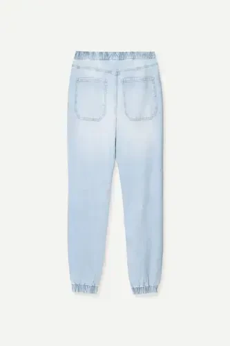 Distressed jogger jean-Light blue - 1