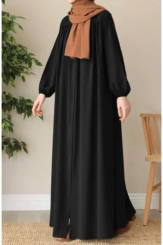 Esma Robed Ferace Black - SUHNEVA