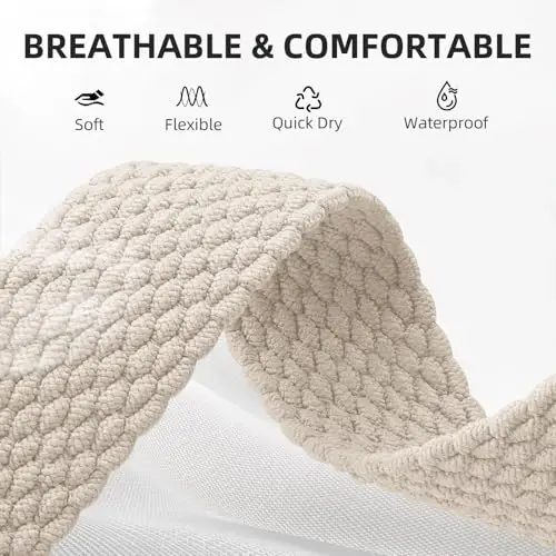 Stretchy Braided Solo Loop Compatible with Apple Watch Bands Women Men 40mm 41mm 44mm 45mm 46mm 38mm 42mm 49mm, Elastic Nylon Sport Strap for iWatch Series 10 9 8 7 6 5 4 3 2 1 SE Ultra - 3