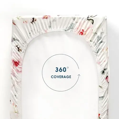 Stretch Ultra Soft Jersey Knit Changing Pad Cover Set 2 Pack, Change Table Pad Covers Fit 32