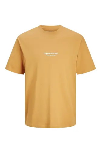 Eşofman Gedruckt Rundhalsausschnitt Eşofman - Honey Yellow - 2